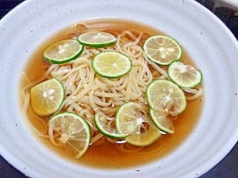 夏に♪さっぱりすだち麺